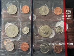 lot 161 image: 1985 P & D Mint Set
