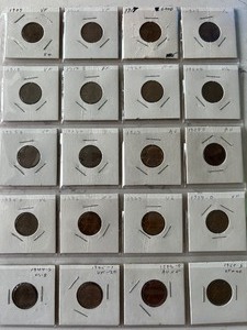 lot 127 image: Lincoln Wheat Cents