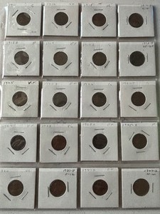 lot 129 image: Lincoln Wheat Cents