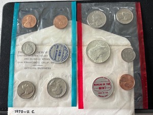 lot 148 image: 1970 P & D Mint Set