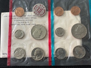 lot 150 image: 1972 P & D Mint Set