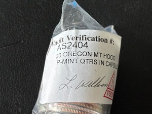 lot 103 image: Oregon Mount Hood Quarters in Capsule