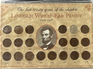 lot 88 image: Lincoln Wheat Cent Set