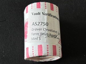 lot 99 image: Grover Cleveland Dollar Roll Uncirculated Encapsulated