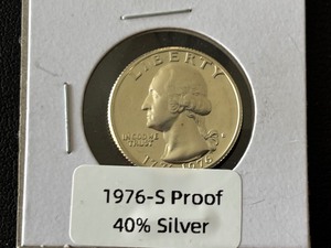lot 76 image: 1976-S Washington Quarter Silver Proof