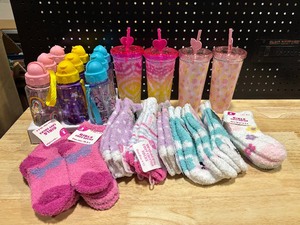 lot 72 image: Socks, Tumblers and Water Bottles