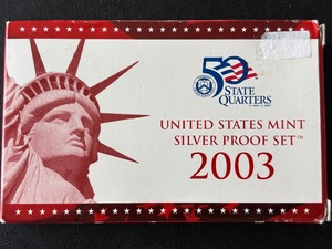 lot 16 image: 2003-S Silver Proof Set