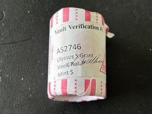 lot 104 image: Ulysses S. Grant Dollar Roll Uncirculated Encapsulated