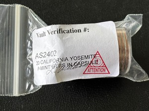 lot 109 image: California Yosemite Uncirculated Quarters
