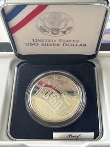 lot 45 image: 1991-S USO Silver Dollar Proof