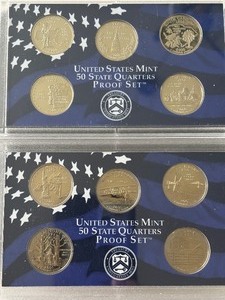 lot 52 image: 2000 and 2001 State Quarter Proof Sets