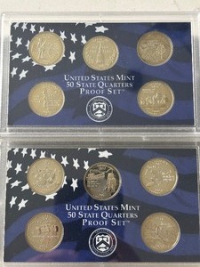 lot 53 image: 2000 and 2002 State Quarter Proof Sets