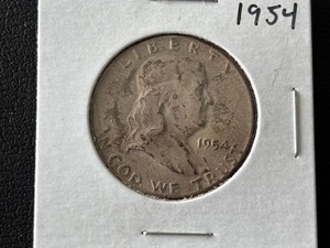 lot 66 image: 1954 Franklin Half Dollar