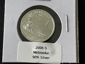 lot 77 image: 2006-S Nebraska Silver Quarter