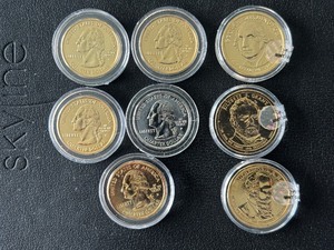 lot 87 image: Quarter and Dollar Coins