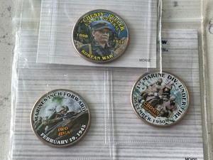 lot 93 image: Colored Kennedy Half Dollars