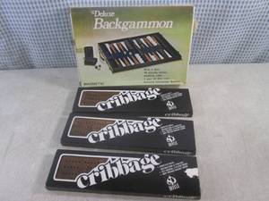 lot 144 image: (CSB) 3 New Cribbage Boards and Del...