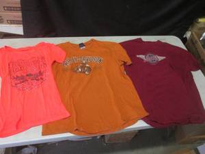 lot 146 image: (CSB) 2 Harley Davidson T-Shirts Si...