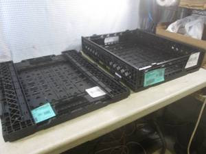 lot 179 image: (EW3) 2 Foldable Plastic Crates 24...
