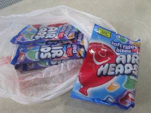 lot 79 image: (B-2) 6 Bags of Airheads Candy Best...
