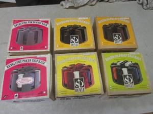 lot 131 image: (A-1) 6 Vintage Hoyle Revolving Pok...