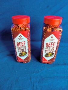 lot 115 image: 2 Pack Members Marks Beef Bouillon Cubes Pack, 32 Oz Each (Bundle of 2), 227 Cubes Per Container