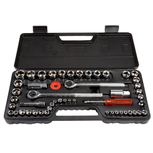 lot 117 image: Stalwart 52-Pc. SAE and Metric Drive Socket Set