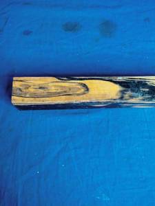 lot 131 image: Ebony B & W Turning Wood