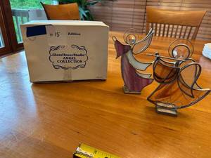 lot 22S image: GlassHouse Studio Angel Collection Stained Glass Figurines