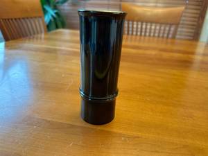 lot 26S image: Vintage Japanese Bronze Chokin Vase with Mountain Design