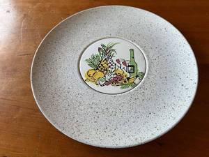lot 43S image: Artistic Fruit Design Ceramic Wall Plate