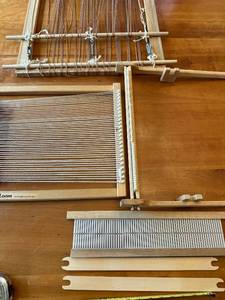 lot 66S image: Trestle Lap Loom Kit, Weaving Frame, and Table Loom