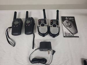 lot 3G image: Mixed Set of Cobra and Motorola Two-Way Radios with Charger