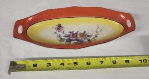 lot 9G image: Vintage Zeh Scherzer Bavaria Floral Serving Tray