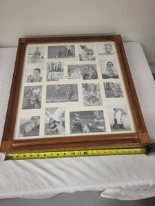 lot 13G image: Wooden Multi-Purpose Jewelry and Photo Display Box with Frame