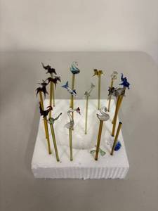 lot 37G image: Handcrafted Miniature Glass Animals Collection