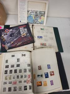 lot 68G image: World War II Theme Stamp Collection Albums with 1942 Book