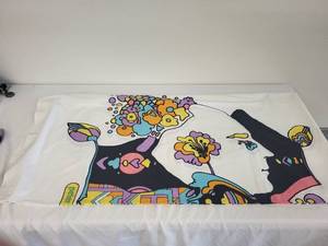 lot 100G image: Vintage Peter Max Decorative Tablecloth