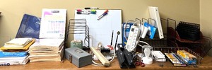 lot 74 image: Assorted Office Supplies Including Organizers and Stationery