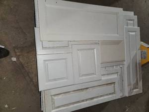 lot 17 image: 100 cabinet doors mostly white