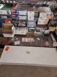 lot 13 image: 50 boxes laminate engineered hardwood flooring
