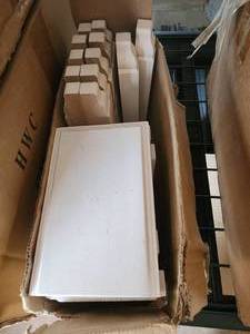 lot 38 image: Boxes of white  trim blocks