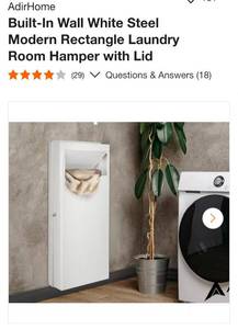 lot 70 image: Inwall laundry hamper
