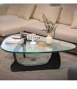 lot 83 image: Tempered glass coffee table