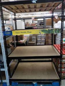 lot 2 image: 41 x 48 x 86 Metal and Wood 4 Shel...