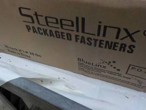 lot 76 image: 20 lb. box SteelLinx Packaged Faste...