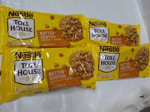 lot 111 image: 4 bags 11 oz Nestle Butterscotch Mo...