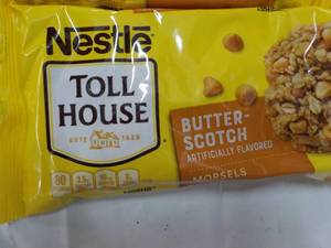 lot 113 image: 4 bags 11 oz Nestle Butterscotch Mo...