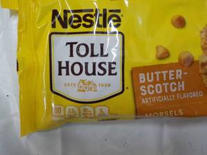 lot 117 image: 4 bags 11 oz Nestle Butterscotch Mo...