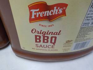 lot 126 image: 2 Gallon Jugs Frenchs Original BBQ...